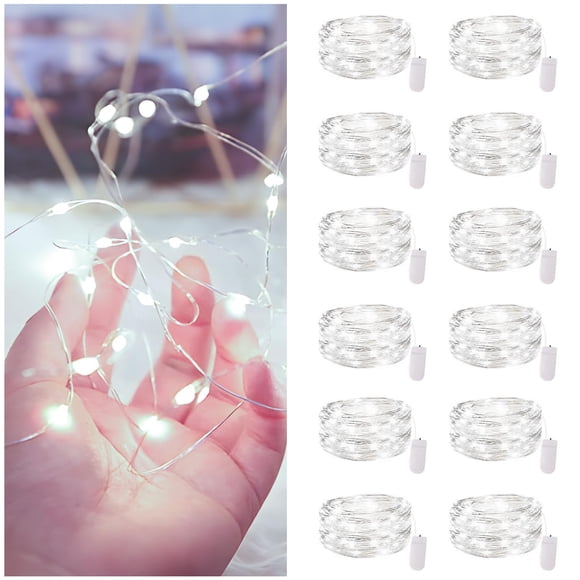 Hirnalda de luces Bexdir, 12 unidades, 2,1 m, 20 LED, resistentes al agua