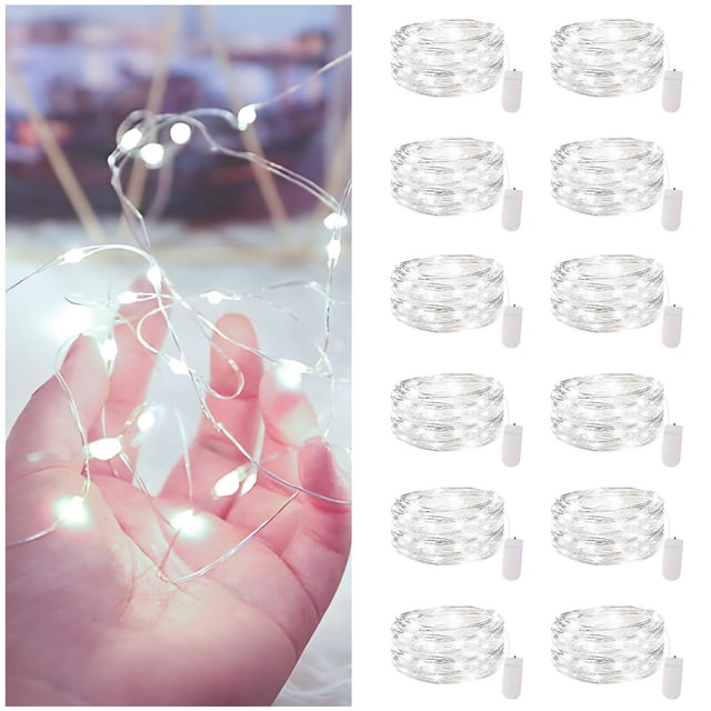 Hirnalda de luces Bexdir, 12 unidades, 2,1 m, 20 LED, resistentes al agua