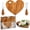 Olive Wood, variant on 1 Set Bridal Valentines Day Favor Heart Cheese Board with Knife, Wood Mini Charcuterie Board Thank You Gift Box for Guest Bridal Prize Wedding Valentine's Day Birthday
