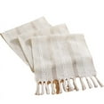 thumbnail image 2 of Nvzi Farmhouse Table Runner, Rustic Runners with Tassels, Cotton Linen Boho Braided Striped Runner 108 Inches Long for Dining Party Holiday, 2 of 2
