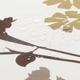 thumbnail image 3 of Fabric Floral Shower Curtain, Orange and Gray Weeping Flower Shower Curtains for Bathroom, Modern White Bathroom Curtains, 72" W x 72" H, 3 of 6