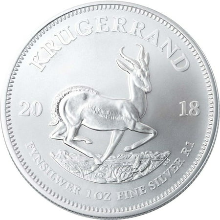 2018 Silver Krugerrand 1 oz South African Silver Coin - First BU