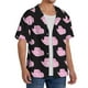 thumbnail image 2 of Fotbe Cowboy Hat Camisa Estampada de Manga Corta para Hombre, Casual de Verano, Estilo Playero, Sin Arrugas-Medium, 2 of 5