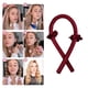 thumbnail image 3 of Durmiente sin calor Curling Rod diadema  para cabello Vino rojo Yuyangstore Varilla que se encrespa sin calor, 3 of 7
