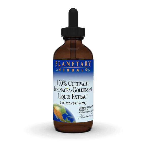 Planetary Herbals 100% Cultivated Echinacea-Goldenseal Liquid Extract, 2 oz