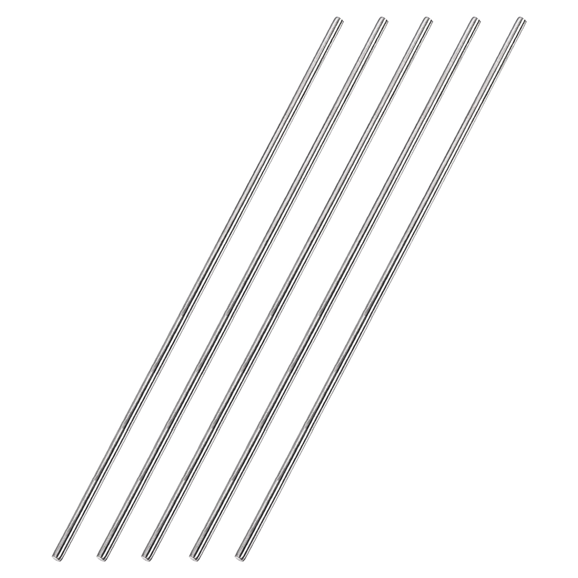 3mm x 300mm 304 Stainless Steel Solid Round Rod for DIY Craft 5Pcs