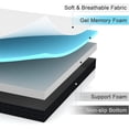 thumbnail image 4 of Mega Solutions Dreamworld 6" Tri-Fold Memory Foam Mattress Topper, Queen Size - with Washable Cover, 4 of 7