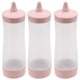 thumbnail image 1 of 3X Botella Exprimible Accesorios de Cocina de Salsa Vinagrera de Salsa de Tomate Aceite Vinagre Salsa de Soya de PlÁStico Dispensador de Condimentos Rosado + Transparente, 1 of 5