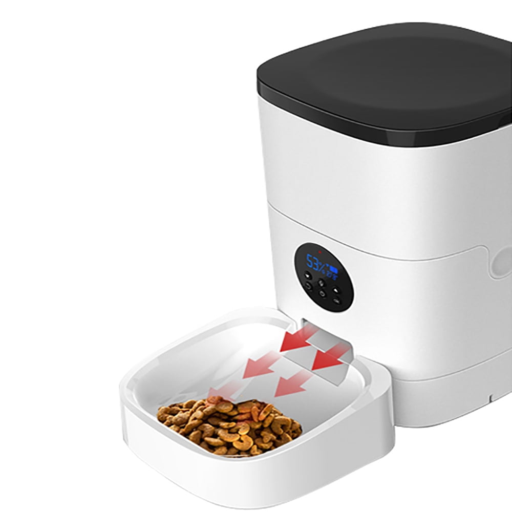 4L Smart Automatic Pet Feeder ABS is the best food dispenser for dogs and cats with recording function.