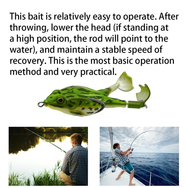 Artificial Frog Bait Outdoor Sea Freshwater Fishing Soft Silicone Lure Bait  Fishing Tackles, Type 1