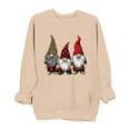 thumbnail image 2 of HOMBOM Womens Merry Sweatshirts Holiday Beige Christmas Winter Soft Santa Crewneck Sweatshirt for Adult Xmas, 2 of 6