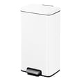thumbnail image 5 of Bote de basura para cocina baño oficina Acero Inoxidable blanco 30 L con tapa y pedal EKO Madison, 5 of 5