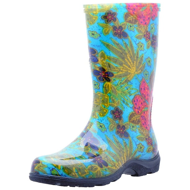sloggers women's waterproof rain and garden boot with comfort insole