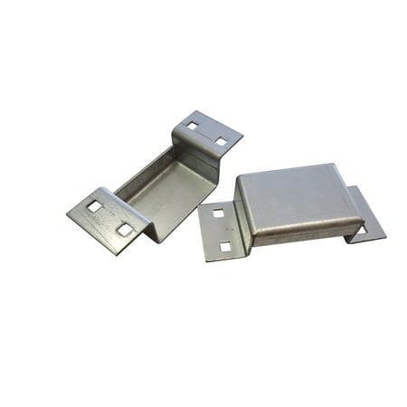 

(2) BOLT ON STAKE BED TRAILER POCKETS WITH LIP 11 ga ZINC PLATED STEEL 1000106