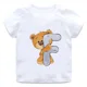 thumbnail image 5 of Bonita camiseta de algodón con estampado de letras y nombre de oso para niños, divertida camiseta informal de verano de manga corta para niños, camisetas para niños, ropa para niñas, 5 of 5