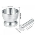 thumbnail image 2 of Garlic Grinder Tool - Stainless Steel Mortar and Pestle Set, 2 of 11