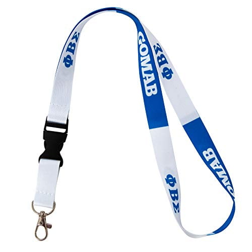 Phi Beta Sigma Lanyard With Buckle Letters and GOMAB 