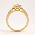 thumbnail image 5 of vylahjewellery Diamond Wedding Bridal Set in 10K Yellow Gold for Women, Round Moissanite Solitaire Engagement Ring, Vintage Tiara Style Ring, 5 of 8