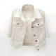 thumbnail image 4 of Chaqueta vaquera corta ligera con mangas 3/4 para mujer, 4 of 4