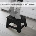 thumbnail image 4 of Simplify 9" Anti-Skid Folding Single-Step Stool in Black Polypropylene, 4 of 7