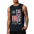 thumbnail image 2 of Domuza Patriotic Shirts 4th Of July for Men American Flag Print Casual Crew-Neck Sleeveless Shirts Summer 2026 Trendy Comfort Relaxed Fit Top Navy XL, 2 of 3