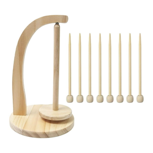 Tnarru Crochet Yarn Holder Embroidery Accessory Multifunction Yarn Rack Gift Wool Ball A