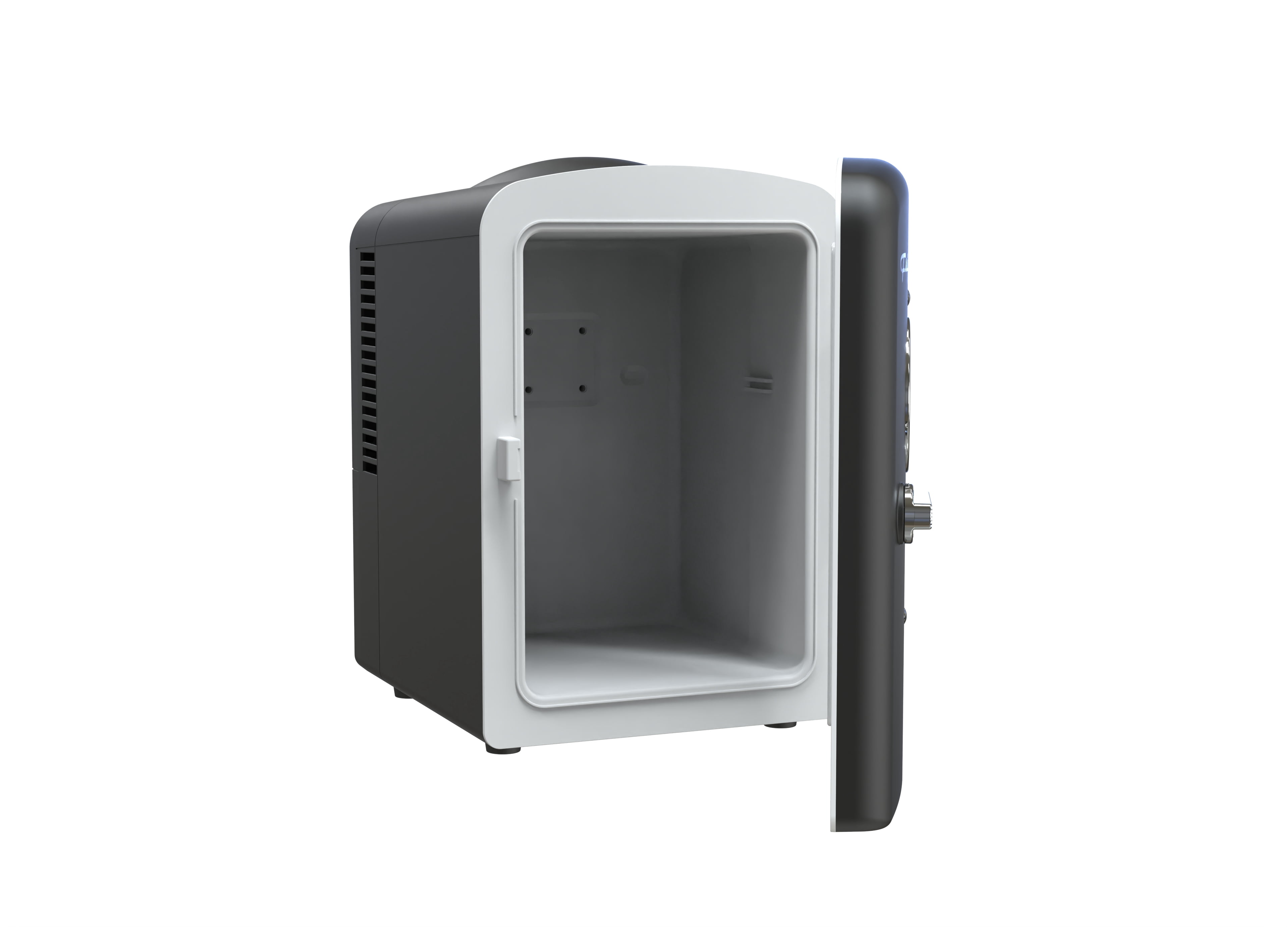 Frigidaire 6 Can Retro Mini Fridge, 4L Portable Personal Cooler – Skincare Fridge, Small Compact Refrigerator, Black