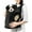 Black, variant on Breathable Adjustable Chest Carrier for Dogs Cats, Secure Front-Facing Pet Backpack with Strap for Daily Adventures