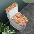 thumbnail image 2 of SEANATIVE Floral Daisy Bathroom Toilet Lid Cover and Toilet Tank Lid Cover 2 PCS Stretchy Washable Toilet Lid & Tank Protector Dust Cover Bathroom Decorations, 2 of 7