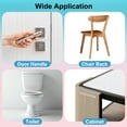 thumbnail image 6 of Uxcell Wall Protector from Furniture, Clear Furniture Bumpers Silicone Rubber Wall Bumper Guards Cabinet Door Bumper Adhesive Wall Protector Bumpers, 5.51''L x 0.7''W x 0.2''T, 20 Pcs, 6 of 6