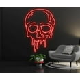 thumbnail image 3 of Glowneon Dripping Devil Skull W/ Horn Neon Sign, Halloween Club Decor, 3 of 4