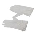 thumbnail image 3 of Moda mujer encaje guante fino elegante completo guantes hasta la muñeca blanco nupcial guantes boda novia vestido guantes para fiesta de Yinane Guantes cortos, 3 of 7