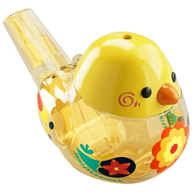 Baby bath water toy - Coloured Drawing Water Bird Whistle Bathtime Musical Whistle, Bird Whistle for Water Call, Novelty and Toys and Party Supplies, Musical Instrument(yellow)