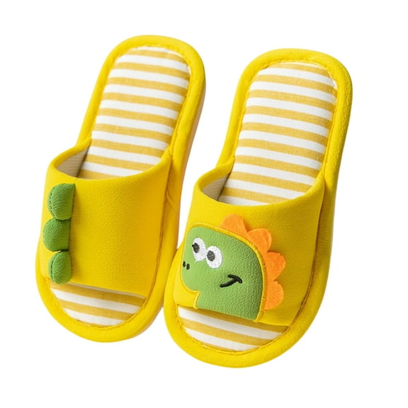 DrifWoo Kids Non-Slip Dinosaur Slippers Breathable and Soft for Indoor Use