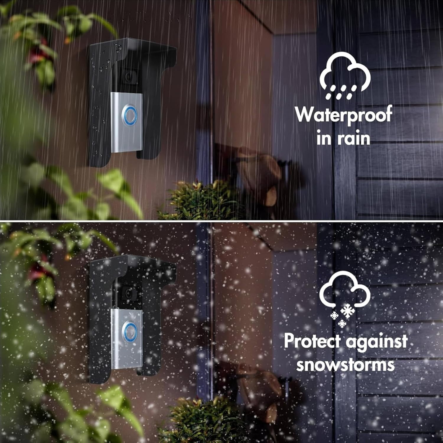 ABPETE doorbell cover,Waterproof Video Doorbell Cover, Anti-Glare Doorbell Rain Cover Durable Camera Doorbell Cover for Video Doorbell, Fingerprint Lock, Camera Doorbell
