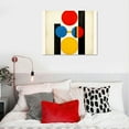 thumbnail image 4 of COMIO  Mid-Century Modern Bowling Balls on Ramps Canvas Art Print Stretched Wall Decor, 4 of 4