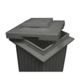 thumbnail image 2 of Good Ideas Savannah Outdoor Column 30 Gallon Storage and Waste Bin, Dark Granite, 2 of 4