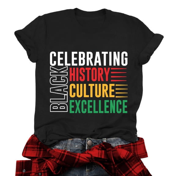 RTKFRFL Black History Shirts For Women Dream Like Martin Shirt Black History Month Short Sleeve Tops