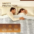 thumbnail image 4 of Electric Blanket Heated Blanket Full Size  Warm Heating Blanket Gift Reversible Faux Fur & Sherpa 10 Heating Levels & 1-12H Auto Off, Machine Washable, Over-Heat Protect, ETL Certified, 4 of 7