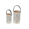 thumbnail image 1 of Christmas Metal Cutout Lantern Set Of 2 Snowflake, 1 of 3