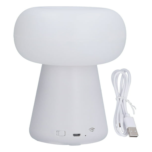 Lámpara ambiental innovadora alimentada por USB con luz de sensor en forma de seta para el hogar