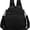Black, variant on Mini Nylon Lightweight Backpack for Women, Stylish Classic Casua Waterproof Resistant Adjustable Shoulder Straps Daypack for Work, Travel