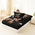 thumbnail image 4 of Manfei Cartoon Skull Twin Fitted Sheet,Minimalist Skeleton Halloween Bedding,2pcs,1 Fitted Sheet and 1 Pillowcase, 4 of 6