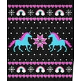 thumbnail image 4 of Old Glory Mens Unicorn Rainbow Ugly Christmas Sweater Long Sleeve Sweatshirt, 4 of 6