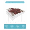 thumbnail image 4 of Twin XL Quilt Bedding Set, Red Texas Star Vintage Reversible Summer Quilt 3 Pieces, Farmhouse Berry Grey Wooden Lightweight Bedspreads Coverlets with 2 Pillow Shams for All Seasons, 4 of 5