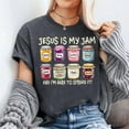 thumbnail image 2 of Jesus Is My Jam And Im Here To Spread Christian Bible Verse T-Shirt, Men's And Women's Graphic Tee 100% Cotton by TBun, Full Sizes S-5XL, 2 of 4