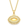 thumbnail image 4 of Moon & Self Collar Iris Astral Ojo Turco Proteccion Baño Oro 18k Elegante, 4 of 5