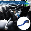 thumbnail image 3 of Palancas de freno y embrague largas únicas para Honda VFR1200/F 2010-2014, palanca de freno ajustable en 6 posiciones, aleación de aluminio, azul, 1 par, 3 of 6