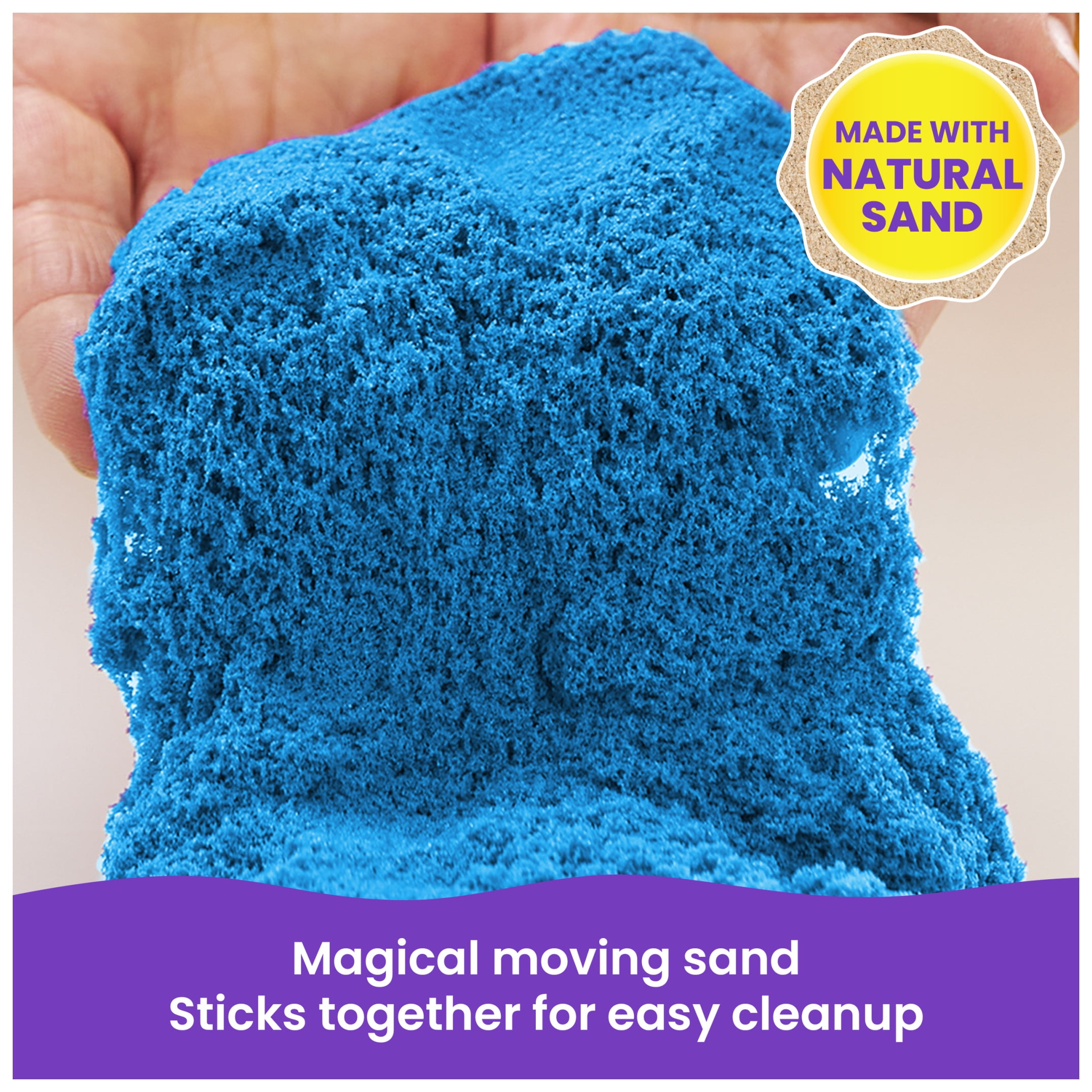 Kinetic Sand, Variety Case with 3 Styles Play Sand (2lbs) & 5 Tools