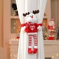 thumbnail image 3 of 3 hebillas navideñas para cortinas, alzapaños de cortina con diseño de muñeco de nieve de Papá Noel, sujetadores de cortina de dibujos animados, ganchos para cortinas de Navidad, 3 of 5